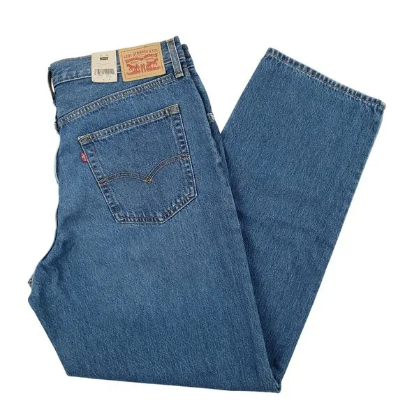 Levi's Jeans Women 94 Baggy Straight High Rise Med Wash Size 31x31(34x31) NWT - Picture 1 of 10
